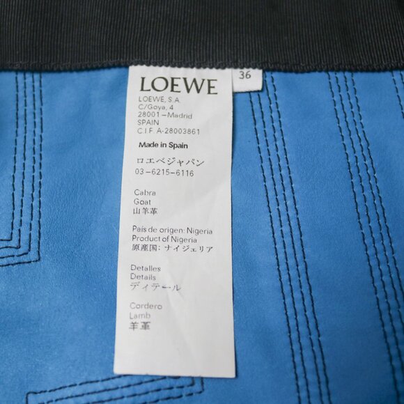 Loewe FW15 Runway Geometric Suede Skirt - Picture 9 of 13